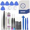 SANHOOII 25 in 1 Kit di strumenti per la riparazione del telefono cellulare, spudger, strumenti di apertura, set di cacciaviti per Samsung Xiaomi Redmi Huawei Mate Honor OnePlus