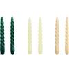 Hay - Set di 6 Bougie longue - Multicolore - Paraffina