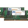PHS-memory Kit di memoria RAM PHS-memory 8GB (2x4GB) per QNAP HS-453DX-8G DDR4 SO DIMM 2400MHz (SP281352)