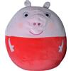 Peppa Wutz Pig Cuscino in tessuto per bambini Peppa Wutz Pig Squish-a-boo 31 cm