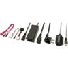 PremiumCord Adattatore convertitore da USB 2.0 a IDE+SATA di PremiumCord con cavo e alimentatore supplementare