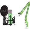 RØDE NT1 Signature Series Microfono a Condensatore + Braccio da Studio PSA1+ - Kit di Registrazione Professionale per Voce, Streaming e Podcast (Verde)