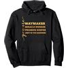 Way-Maker & Christian Apparel Faith Jesu Waymaker Miracle Worker Promise Keeper Light Christian Gift Felpa con Cappuccio