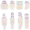 DYMHQ 16 Pezzi Cerotti Gel Idrocolloide Invisibili, 8 Forme per Tallone Piede, Impermeabile Set Multiuso