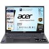 Acer Notebook, Intel Ultra7 155U Meteor Lake, Ram DDR5 32Gb, SSD Pci da 1 Tb, Display WUXGA 16 FHD+, Tastiera qwerty retroilluminata, fingerprint, Wi-Fi 6, thunderbolt 4, Hdmi, pronto all'uso