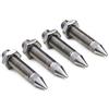 PrecisionGeek® Speaker Spikes M6 - Piedini Anti-Vibrazione per Diffusori e Altoparlanti Hi-Fi (Acciaio Inox Ø6, M6×35 mm)