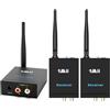 1Mii 3-In-1 Trasmettitore e Ricevitore Audio Wireless 2,4 GHz per 2 Altoparlanti, Uscita/Ingresso RCA, Ultra Bassa Latenza 20ms, Adattatore Wireless Lungo Raggio 100m da TV/PC/Altoparlanti Amplificati