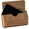 MATADOR 2in1 Marsupio Porta Cellulare in Vera Pelle con Tasca con Zip #BRISBANE, con Confezione Regalo e RFID, Elegante Custodia Cellulare in Pelle per Smartphone fino a 6,9 Pollici, Marrone Chiaro