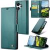 Rerzoiro Cover per Xiaomi Redmi 13 /Poco M6 4G Custodia Portafoglio [Blocco RFID] Premium Pelle PU Wallet Case Flip Libro con Porta Carte Slot Supporto Flip Case per Redmi 13 /Poco M6 4G, Blu-verde