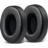 SOULWIT Cuscinetti Auricolari Ricambio per Lankey Sound 6S, Sound 9S Cuffie senza fili Over-Ear, Padiglioni Cuffie con Morbida Pelle Proteica e Schiuma ad Alta Densità - Nero