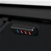 Leikaendi Vano Portaoggetti USB Hub compatibile con Tesla Model Y 2021-2024 Model 3 2021-2023, Accessori per Docking Station 4-in-1 per Dashcam, Ricarica, Trasferimento Dati, Gioco, Musica