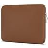 JOOEER 13 Pollici Impermeabile Custodia Laptop Sleeve in pelle PU per 13,3 Pollici MacBook Air/Pro Laptop Computer, Custodia Protettiva Sottile per Computer per Uomini Donne, Marrone
