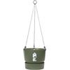 Elho Greenville Hanging Basket 24cm Fioriera da Balcone - Leaf Green