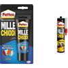 Pattex Millechiodi Esterni & Interni, Adesivo Extra Forte Per Montaggi Esterni & Millechiodi Forte & Rapido, Adesivo Di Montaggio Extra Forte Che Sostituisce Viti E Fori Al Muro