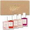Manucurist Rainbow Active™ Glow Nail Care Set - Vegan & Made in France - 5 trattamenti : Plump, Cranberry, Smooth, Shine é Grape - Smalto rinforzante unghie - Smalto Trasparente - Regalo Donna