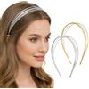 Cerchietto per capelli con perle a foglia, con strass, per matrimonio, colore: oro