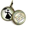So Sweet Orecchini pendenti in bronzo, con cabochon in vetro, dormienti, asimmetrici, originali, retrò, vintage, non abbinati, set Mary Poppins, nero, beige, blu (ref.95)