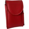 Etabeta Portasigarette, porta pacchetto sigarette con porta accendino, Vera Pelle - Etabeta Artigiano Toscano - Made in Italy (rosso)