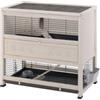 Ferplast Conigliera in legno cottage, 107,5x61,5x102 cm - ferplast