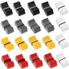 eMagTech 20 Pezzi Manopole Di Controllo Fader/Slider Foro Da 4mm E 8mm In Plastica Per La Regolazione Del Volume Della Console Per Chitarra 23x11x10mm Grigio Nero Giallo Rosso Bianco