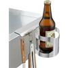onlyfire Portautensili Magnetico per Barbecue a Gas, Porta Utensili Barbecue con Portabottiglie e 4 Ganci