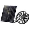 SUNYIMA Ventilatore solare, 20 W, resistente alle intemperie, con ventilatore DC per piccoli polli, serre, capannoni, case di animali domestici, scarico per finestre