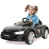 Jamara 460916 -Ride-on Audi R8 Nero 18V Versione Einhell - Licenza Ufficiale, Suoni, Musica, Luci, 2 Ruote Motrici, Sistema di Batterie con Cambio Rapido