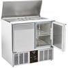 Saladette 2 Porte GN 1/1, con Top Apribile In Acciaio Inox, +0°C/+8°C