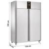 Armadio Refrigerato Verticale Professionale Positivo 1200, -2°C/+8°C, Profondità 70 cm, con Luce a Led e Serratura