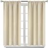 BGment - Tende oscuranti per camera da letto, isolanti termici, per soggiorno, 150 x 100 cm, 2 pannelli, colore: beige