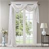 Madison Park Finestra Sciarpa, Bianco/Grigio, 50 x 216