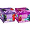 Bonomelli Infusi Fruttosi, Uva Nera e Fragola, Confezione da 12 Filtri, Infusione a Caldo e a Freddo & Infusi Fruttosi, Ciliegia e Mirtillo, Confezione da 12 Filtri, Gusto Dolce e Lievemente Acidulo