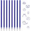 Ourdort 8 mine di ricambio cancellabili, compatibili con Legami, 0,7 mm, altezza 13 cm, cancellabili, facili da cancellare, ricariche per penne cancellabili (blu)