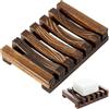 RUOXIXI 1 portasapone in legno, portasaponi artigianali, scolapiatti per sapone utilizzato in bagni, cucine, ecc, può essere posizionato su entrambi i lati (11,5 cm x 8 cm)