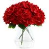 AMLUCKS 3 Pezzi Fiori Artificiali in Seta Grandi Ortensie 17-Testa Fiori di Ortensie Artificiali con Tocco Reale e Stecchetti Fai-da-Te per Bouquet da Matrimonio, Feste, Decorazione per la Casa
