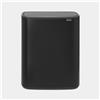 Brabantia Bo Touch Bin 60l con inserto in plastica nero opaco