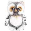 Uni Toys Uni-Toys - Gufo grigio-bianco - 18 cm (altezza) - Uccello di peluche - Peluche, peluche da coccolare