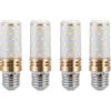 HUAMu Lampadine LED di Mais E27 9W Equivalente a 100W Alogena Bulbi, Luce Bianco Neutro 4000K, 1000LM, Non Dimmerabile, CA 175-265V, CRI>80+, Set di 4