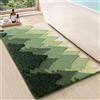 DEXI Tappeto Bagno 60 x 110 cm, Tappeti Bagno Antiscivolo Assorbente, Lavabile in Lavatrice, Tappetino Morbido per Doccia, Vasca, Verde foresta