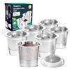 Maggidea Confezione da 6 cialde da caffè riutilizzabili K Cup per K Cup in acciaio inox ricaricabili K Cup - Filtro caffè riutilizzabile per caffettiera K e u r i g 1.0, permanenti, ecologiche, senza BPA