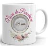 L'Esprit Des Anges Tazza regalo compleanno 20 anni di matrimonio Noce de Porcelain Original Amore Coppia Romantica