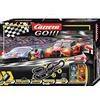 Carrera GO!!! 20062561UK DTM High Speed Showdown Meter Slot Car Racing Track per bambini dai 6 anni e adulti con spina inglese, scala 1:43, 8,9 metri, con BMW M4 GT3 e Ferrari 488 GT3 Red Bull'