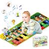 UCAMP Tappetino Musicale per Bambini Con 10 Animali, Tappeto Pianoforte, Giocattolo Educativo per 1-4 Anni