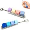 MFUSUL Fidget Toys Tastiera, 2 Pezzi Portachiavi Fidget Toys per ridurre lo stress, Concentrazione, per Adulti e Bambini, Decompressione, Decorazione, 2 Pezzi