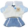 niannyyhouse Bambola di peluche, 10 cm, 20 cm, vestiti, t-shirt e pantaloni, accessorio per vestire (colore: blu, 10 cm)