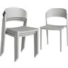 Outsunny Set 4 Sedie Giardino Outsunny, Impilabili, Struttura pp Adatte per Tutte le Stagioni | Aosom Italy