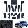GAFAT Compatibile con Kia Sportage NQ5 2025 2026-2022 (Automatico) Tappetini Antiscivolo, Tappetino Gomma per Console Centrale, Portabicchieri, Cuciture Porte, Sportage 2025 Accessori (Blu)