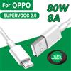 CONENSET Per OPPO 80W SUPERVOOC 2.0 Cavo di ricarica rapido USB Tipo C 8A Per Reno8 Reno9 Reno10 Pro + K10 Trova X5 X6 Pro