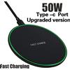 KEPHE Caricatore Wireless da 50W per iPhone 14 15 16 17 Pro Xs Max Mini X Xr, Base di Ricarica Rapida a Induzione per Samsung S25 S26 S8 S9 S10 Note