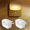 NONE Luce notturna a LED con sensore di movimento Luce UE US Presa Lampade Luci notturne per bambini Lampada da notte per camera da letto da comodino a parete senza fili